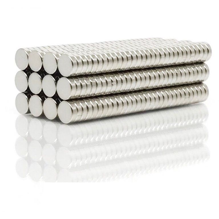 Imanes de neodiomio n35 6mmx2mm pack 50 unds