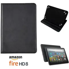 GENERICO - Funda para amazon fire hd 8 protector forro flip cover case tipo libro