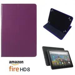 GENERICO - Funda para Amazon Fire HD 8 Protector Forro Flip Cover Case Tipo Libro