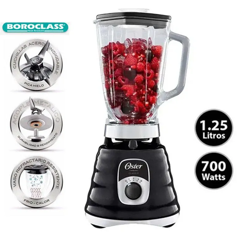 Licuadora 3 velocidades 1.25l 700w blst4655b - negro