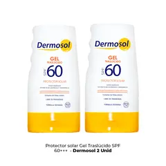GENERICO - 2 Foto Protector Solar en Gel 60 SPF - Dermosol