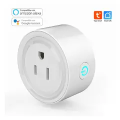 MN ELECTRONICS - Enchufe Tomacorriente Smart Wifi 10a Tuya-Bsd01