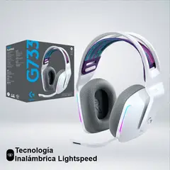 LOGITECH - AUDIFONO GAMER G733 RGB LGHTSPEED WIRELESS SONIDO 7.1 BLUE VOICE