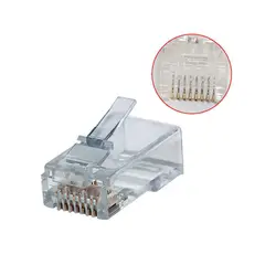 OPALUX - Conector plug rj45 cat 6 kr-210d x 100 und