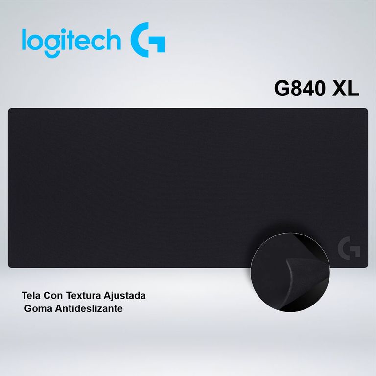 MOUSEPAD GAMER G840 XL BASE DE GOMA SUPERFICIE TELA SUAVE