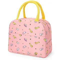 MINARI - Lonchera Térmica Fiambrera Portátil Diseño Gatitos Rosa 83L