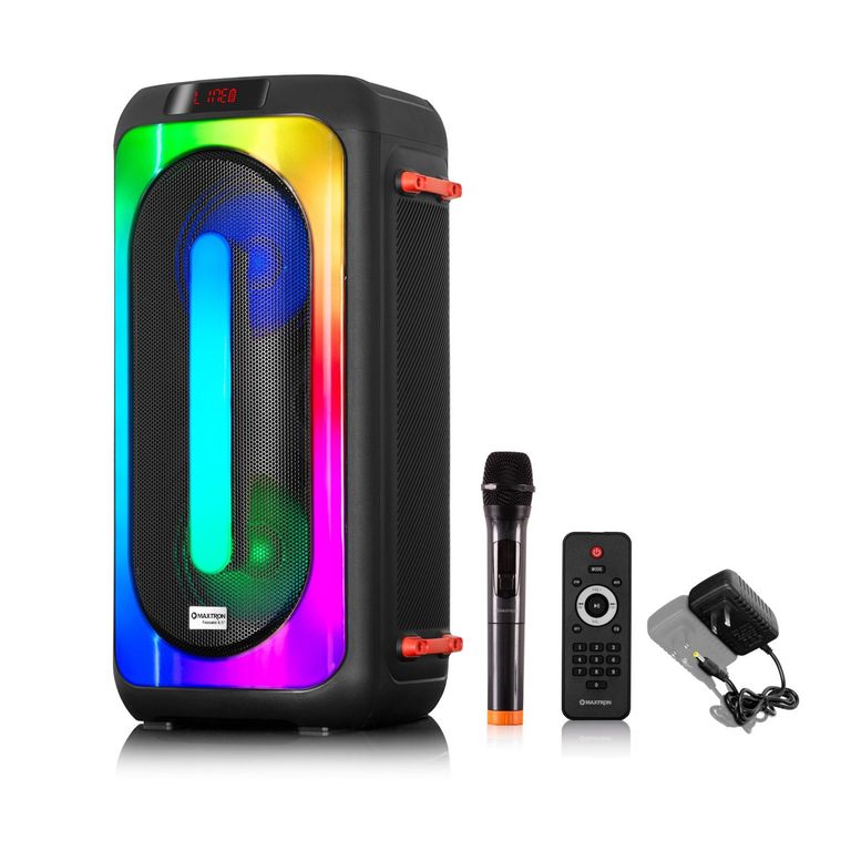 Parlante fassano6.5 Iluminación RGB 2 bocinas de 6.5" BT FM