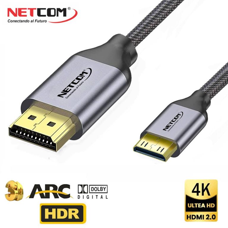 Cable Mini Hdmi a Hdmi 5 Metros 2.0 4K 60 Hz ULTRA HD eARC