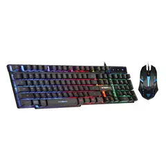 ARGOMTECH - KIT TECLADO MOUSE COMBAT KB51 ARG-KB-2051BK