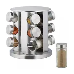 AURELA - Organizador Condimentero Giratorio de 12 Piezas
