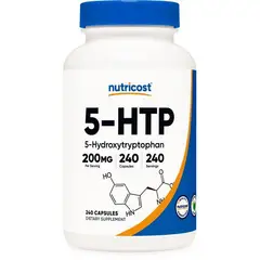 NUTRICOST - 5 htp 200MG hydroxytryptophan triptofano insomnio