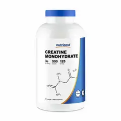 NUTRICOST - Creatina Monohidratada 500 Cápsulas Importada