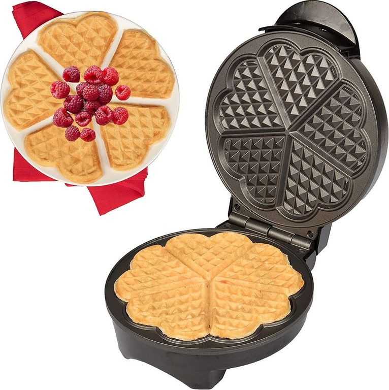 Maquina para Wafles Waflera RAF en Forma de Corazon Antiadherente