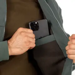 KAEROSHY - Casaca Legant Hombre Cuello Tejido - Verde Arena