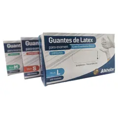 ALKHOFAR - GUANTE DE LATEX TALLA L