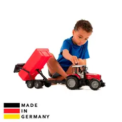 BRUDER - Juguete de Tractor Agrícola Massey con Trailer 2045