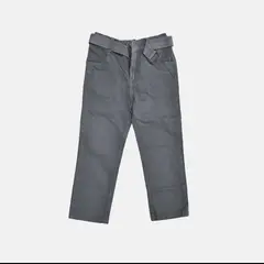 YONISTERS CLOTHING - Pantalón Drill Semipitillo Kids Stretch Gris