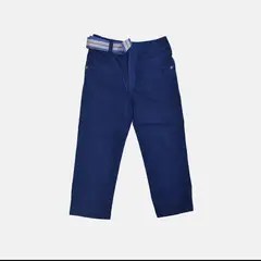 YONISTERS CLOTHING - Pantalón Drill Semipitillo Kids Stretch Azul