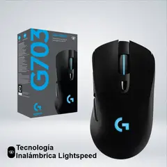 LOGITECH - MOUSE GAMER G703 RGB WIRELESS SENSOR HERO 25K