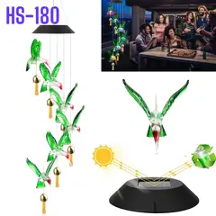 OEM - Luz LED Colibrí Solar para Jardín de 6 RGB Recargable Decorativo