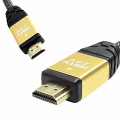 GENERICO - Cable HDMI 10M 10 Metros Ultra HD 3D 4k V2.0 2160P - Enmallado Gris