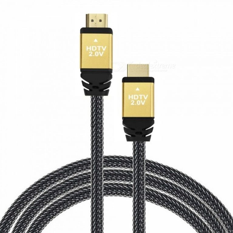 Cable HDMI 3M 3 Metros Ultra HD 3D 4k V2.0 2160P - Enmallado Gris