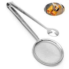 MINARI - Pinza Espátula para Freir con Malla Escurridora PM20