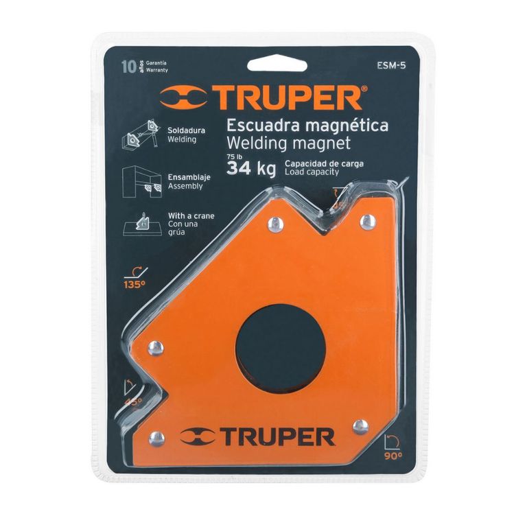 Escuadra Magnética Para Soldar 5 Pulgadas 34Kg ESM-5