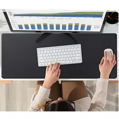 GENERICO - Mouse pad Base Escritorio Extra Large 30x80cm Computador negro