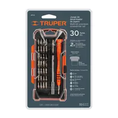 TRUPER - Juego De Desarmadores Para Joyero 30 Puntas JOY-32
