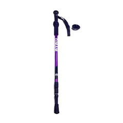 GENERICO - Bastón Trekking Mango Recto Antishock Diman C Roseta Morado