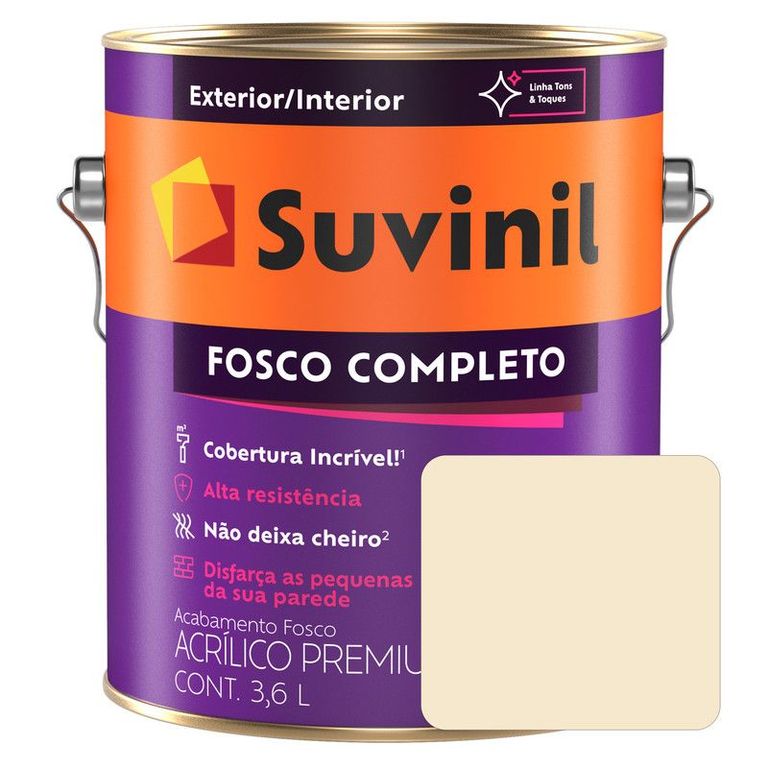 PINTURA LÁTEX ACRÍLICO MATE COMPLETO PAJA LATA 3.6L
