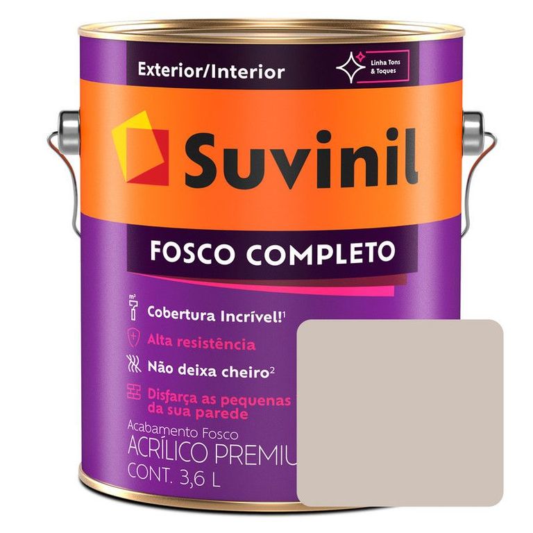 PINTURA LÁTEX ACRÍLICO MATE COMPLETO ANDIROBA LATA 3.6L