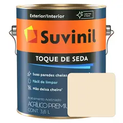 SUVINIL - PINTURA LÁTEX ACRÍLICO TOQUE DE SEDA PAJA LATA 3.6L