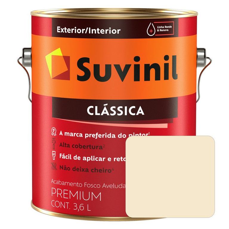 PINTURA LÁTEX CLÁSICA PAJA LATA 3.6L