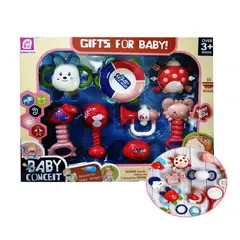 JP SOPORTECOM - Set de Sonajeros para Bebes 8 Pcs Baby Conceit