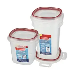 RUBBERMAID - Pack 2 Canister de Plástico de 3.7 y 5.25 tazas (875ml y 1.2L)
