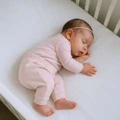 ECOBEBE - Pantalones Bebé Soft Pink - 100 Algodón Orgánico