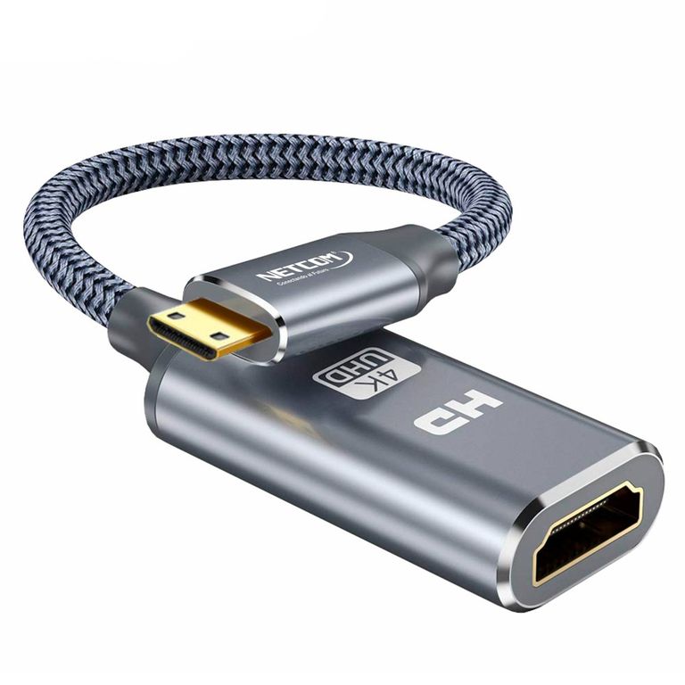 Cable adaptador convertidor Mini HDMI macho a HDMI hembra 4k 2.0 60hz