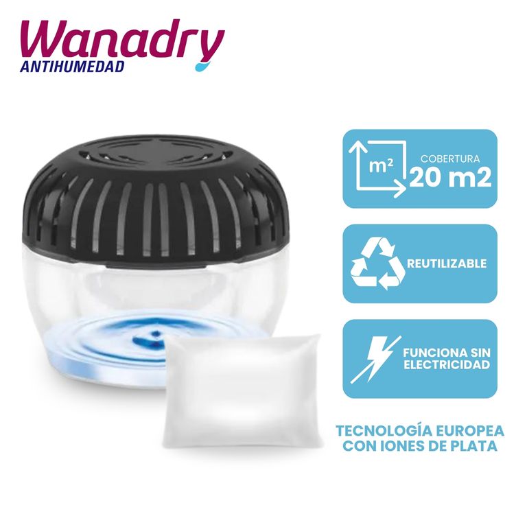 Absorbente de humedad WANADRY + 1 saquito 450gr.