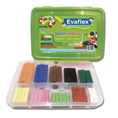 EVAFLEX - Juguete Educativo Matemático Regleta Cuisenaire de 136 pcs