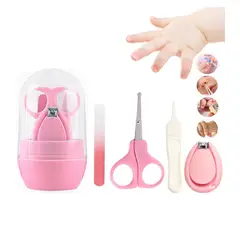 JP SOPORTECOM - Kit de Cortauñas Portátil para Bebes 4 Piezas R