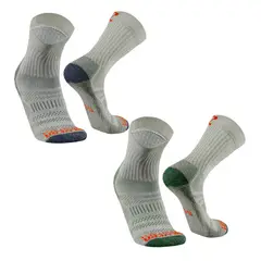 SILVERA NANOTECH - Medias trekking deportivas antibacterial 2-pack-
