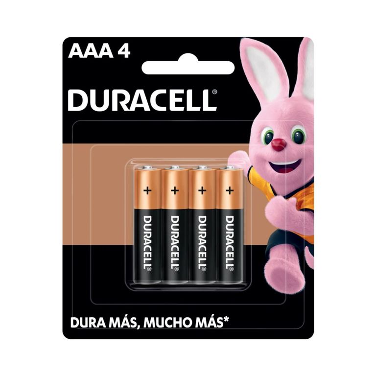 Pilas Alcalinas de 1,5V AAA - Blíster x4 UND