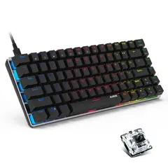 GENERICO - Teclado Mecánico Gamer Luces Led RGB - Negro