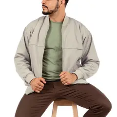 KAEROSHY - Casaca Legant Hombre Cuello Tejido - Beige