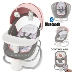 BEBE - Mecedora de Electrica Musical Deluxe 4 en 1 Pink