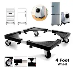 GENERICO - Soporte Base Metal Movible con Ruedas para Lavadora y Refrigeradora