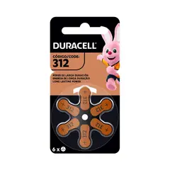 DURACELL - - Pilas Para aparatos auditivos N312 Blister x6 UND