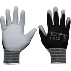 TRUPER - Guante Nylon Poliuretano Liso Talla M 8